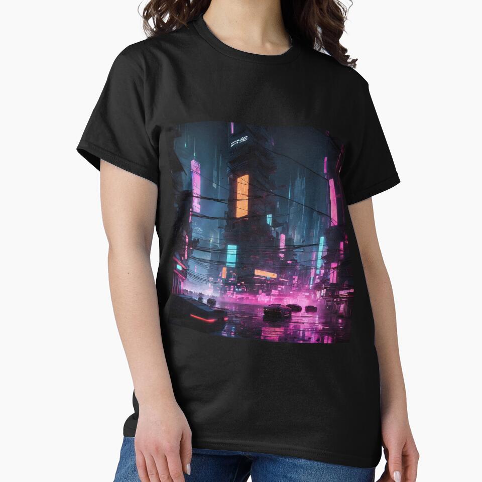 Cyberpunk Night City Art #3 by Cyberpunk Neo T-Shirts, Hoodie, Sweatshirt | BlankRebels.com (Image 2)