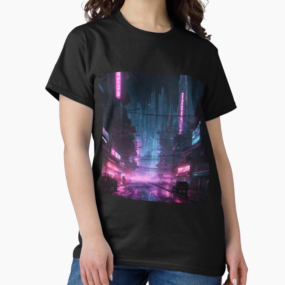 Cyberpunk Night City Art #5 by Cyberpunk Neo T-Shirts, Hoodie, Sweatshirt | BlankRebels.com (Image 2)
