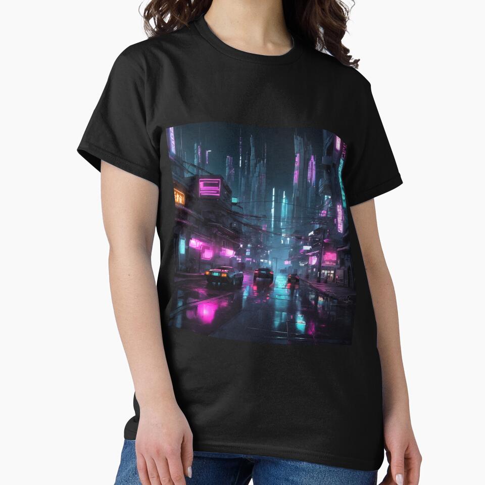 Cyberpunk Night City Art #6 by Cyberpunk Neo T-Shirts, Hoodie, Sweatshirt | BlankRebels.com (Image 2)