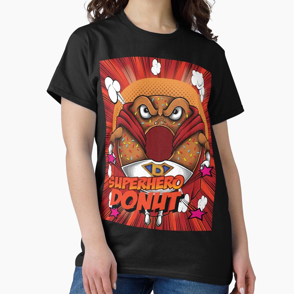 Superhero Donut I Love Donuts. by ProjectX23 T-Shirts, Hoodie, Sweatshirt | BlankRebels.com (Image 2)