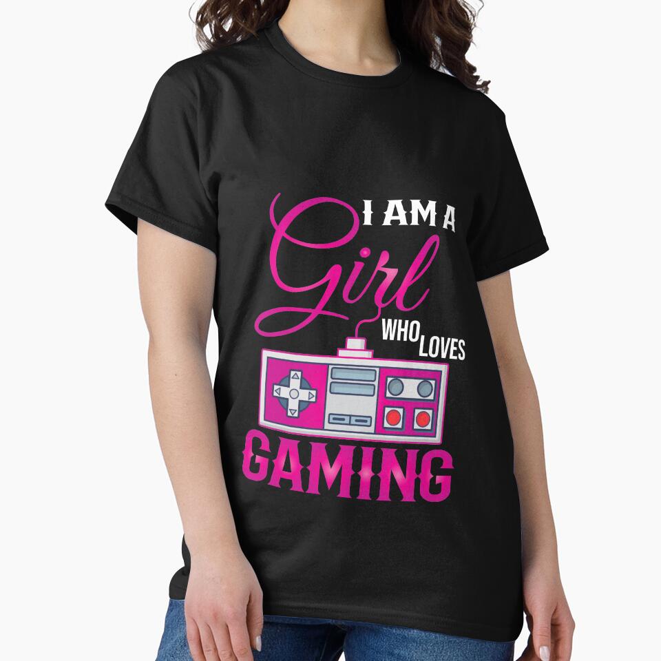 Retro Gmergirl Gambler Saying Gift by AxzoGerman T-Shirts, Hoodie, Sweatshirt | BlankRebels.com (Image 2)