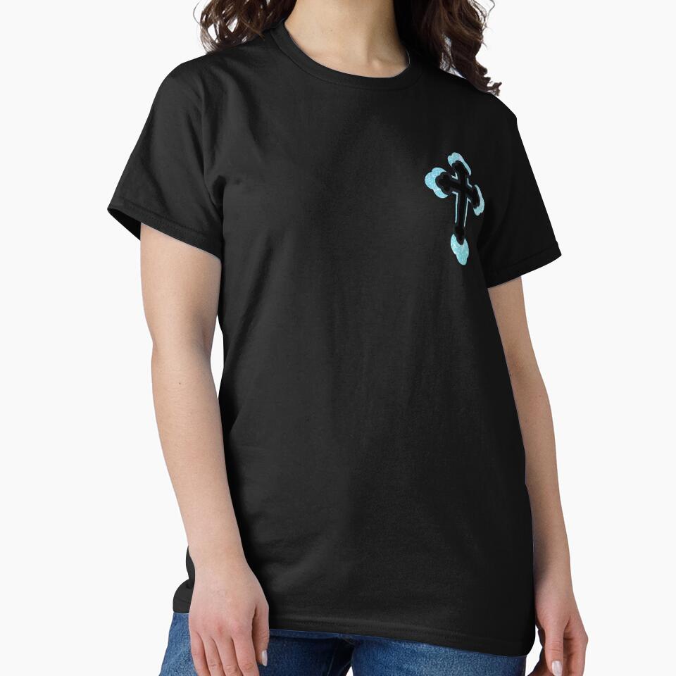 Y2K Orthodox Cross Blue by Underthesunmoon T-Shirts, Hoodie, Sweatshirt | BlankRebels.com (Image 2)