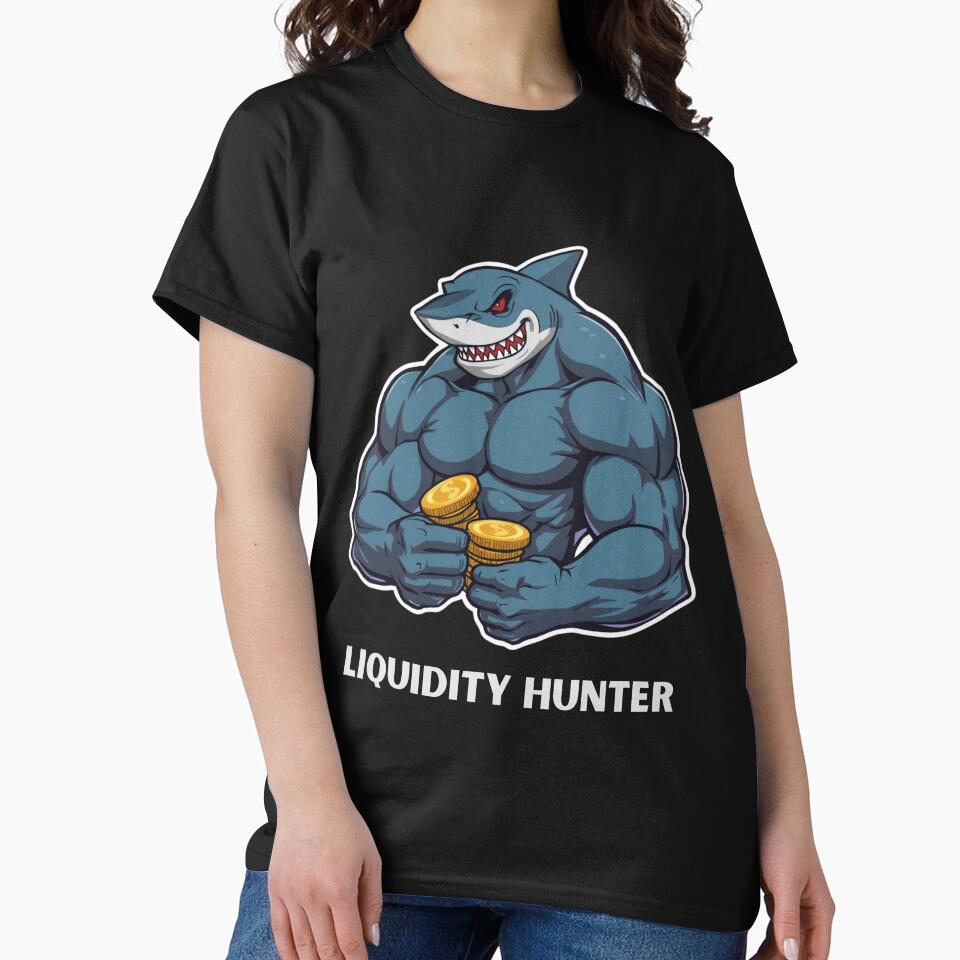 Liquidity Hunter Shark – Funny Solana Crypto Gym Bro Meme Shirt by LintonGriffin Hoodie, Sweatshirt (Image 2)
