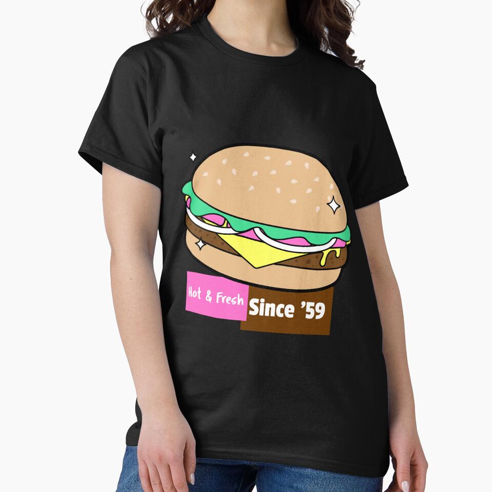 Hot & Fresh Since '59 Burger by Future Past Co. T-Shirts, Hoodie, Sweatshirt | BlankRebels.com (Image 2)