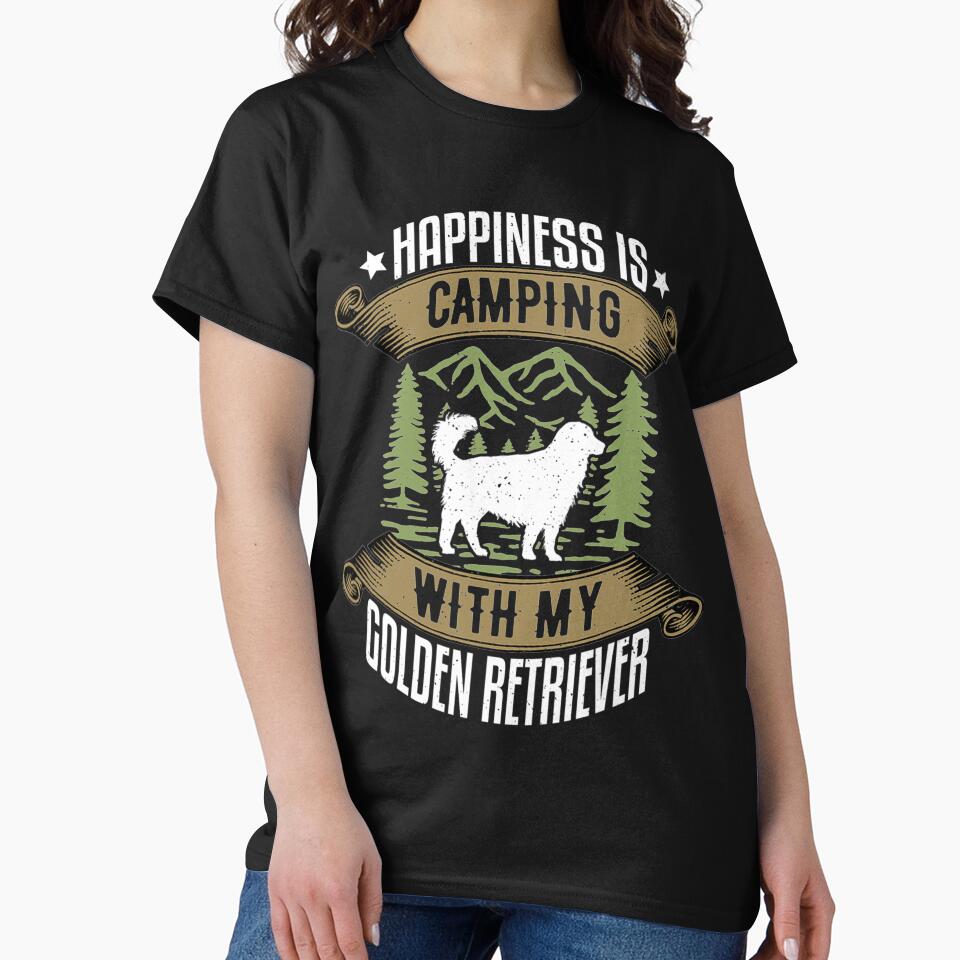 Camping With Golden Retriever  Camp Lover Camping And Dogs by NiceStore095 T-Shirts, Hoodie, Sweatshirt (Image 2)