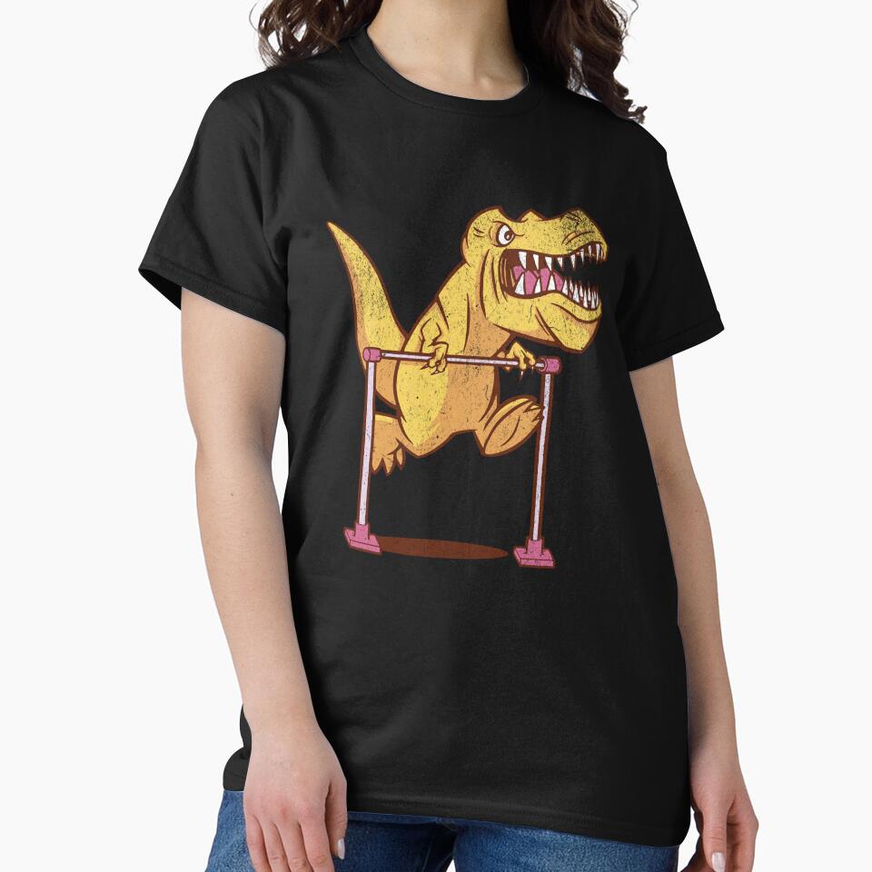 T-rex dinosaur exercise gym by WhistlingSnail T-Shirts, Hoodie, Sweatshirt | BlankRebels.com (Image 2)
