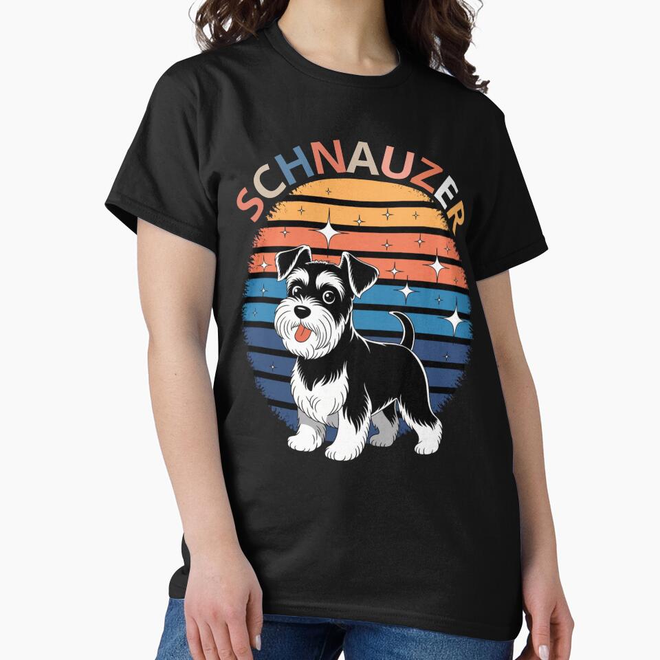 Schnauzer Dog Retro Vintage Style by SoftStyleStudio ⭐⭐⭐ T-Shirts, Hoodie, Sweatshirt | BlankRebels.com (Image 2)