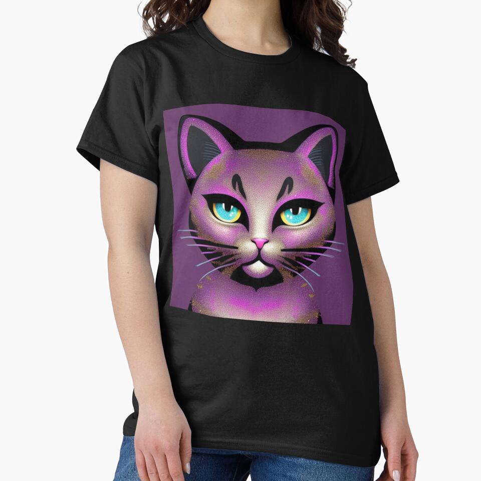 Purple glitter cat by Roxburylane T-Shirts, Hoodie, Sweatshirt | BlankRebels.com (Image 2)