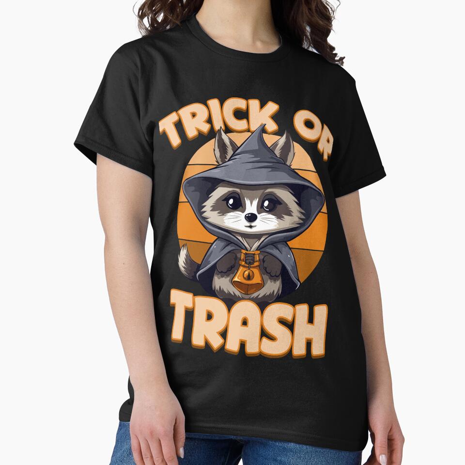 Trick or trash? by EmmiFoxDesigns T-Shirts, Hoodie, Sweatshirt | BlankRebels.com (Image 2)