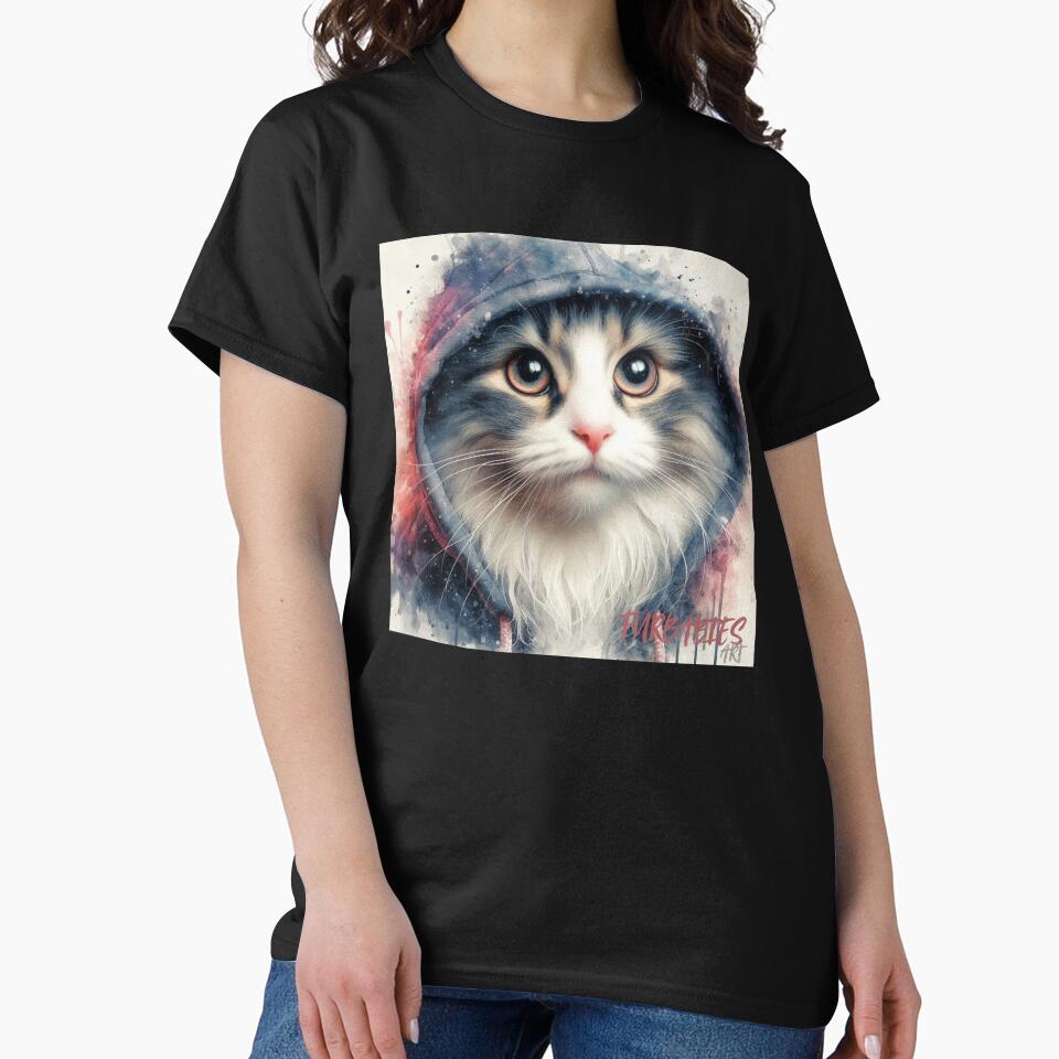 Hoodie Cat 2 - Cat Lovers by Furbabies Art T-Shirts, Sweatshirt | BlankRebels.com (Image 2)