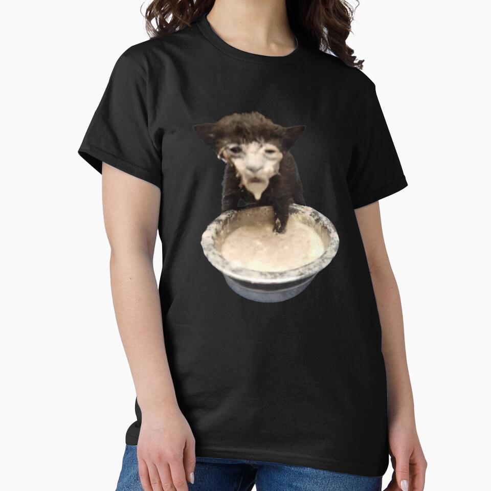 Milk Face Cat Meme (Cursed Milk Cat) by fomodesigns