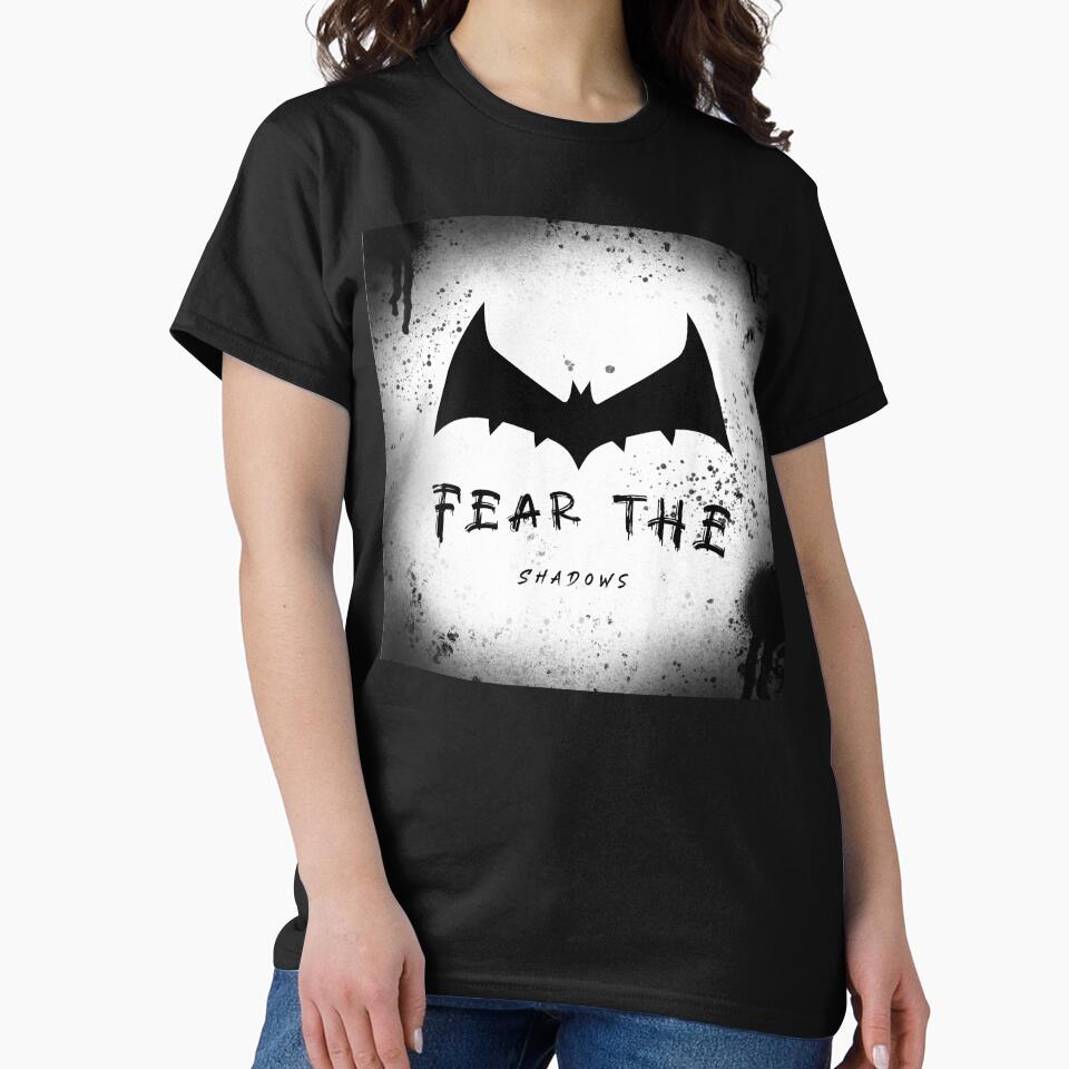 Fear: The Shadows—Black and White by DesignsbyBas T-Shirts, Hoodie, Sweatshirt | BlankRebels.com (Image 2)