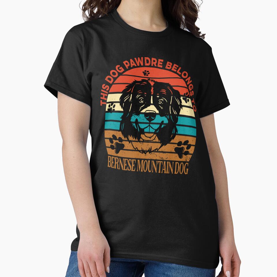 Dog Pawdre Dad Bernese Mountain Dog Owner Vintage by Cuddlythopia T-Shirts, Hoodie, Sweatshirt | BlankRebels.com (Image 2)