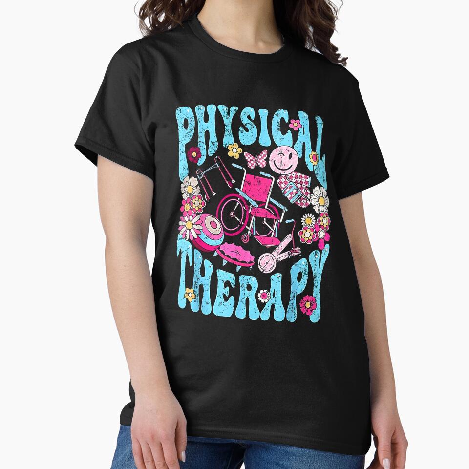 Physical Therapy Retro Vintage Physio Therapist by MerchDeviant T-Shirts, Hoodie, Sweatshirt | BlankRebels.com (Image 2)