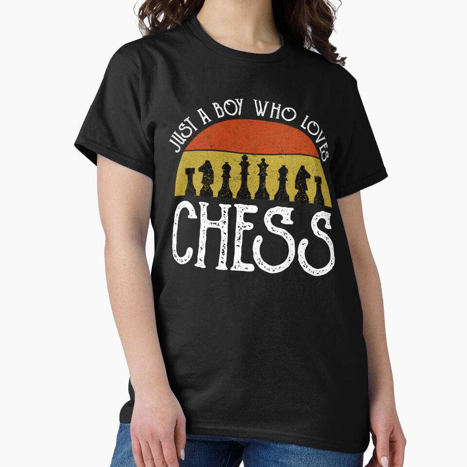 Just A Boy Who Loves Chess by Cat Lady Designs T-Shirts, Hoodie, Sweatshirt | BlankRebels.com (Image 2)