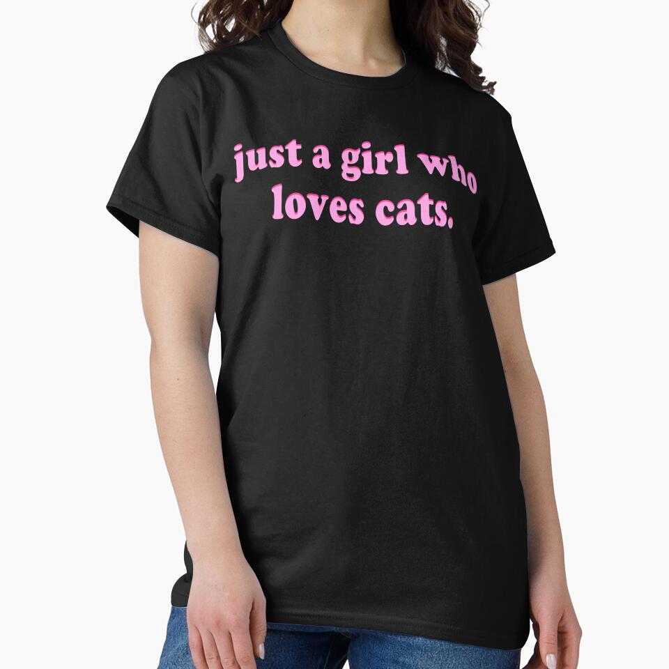 just a girl who loves cats by Te-designer T-Shirts, Hoodie, Sweatshirt | BlankRebels.com (Image 2)