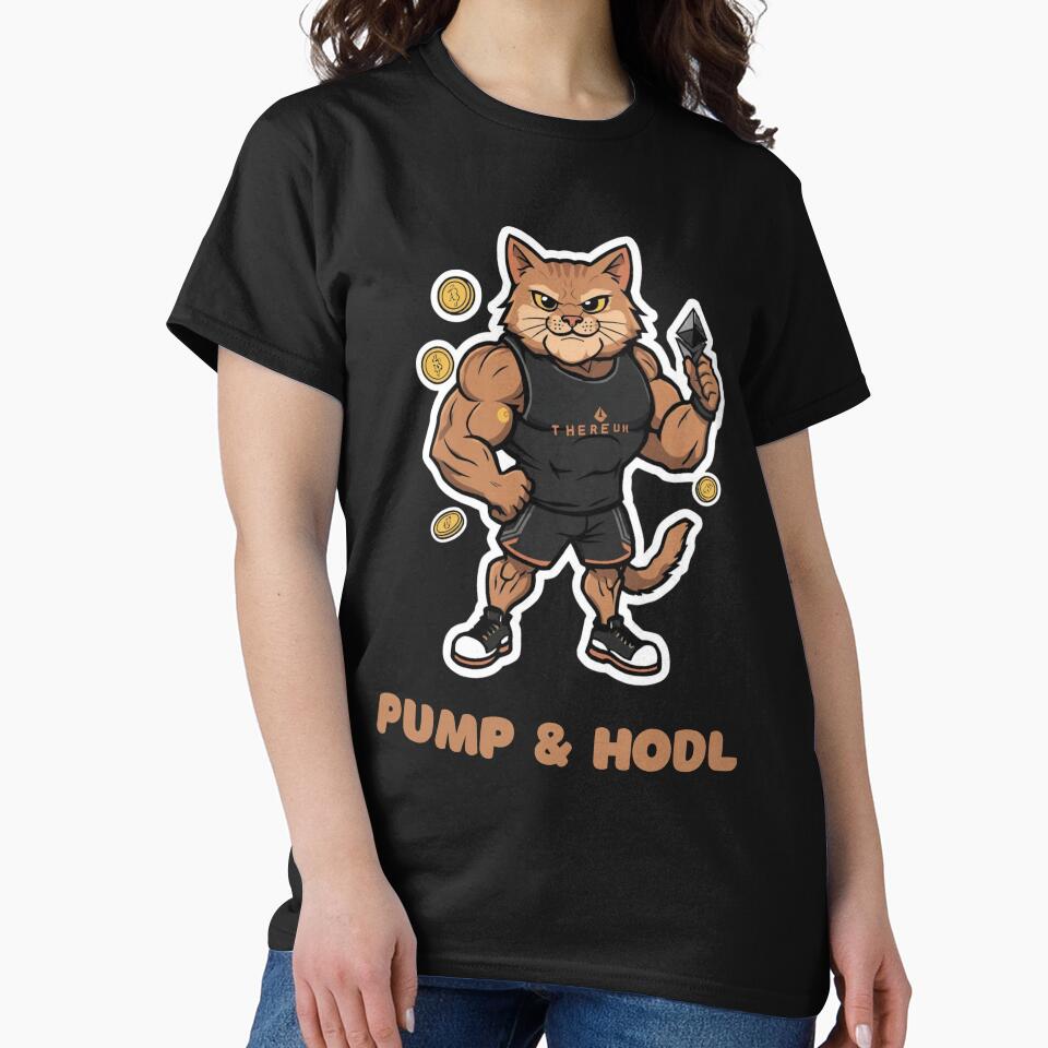 Pump & HODL – Crypto Gym Cat Ethereum by LintonGriffin T-Shirts, Hoodie, Sweatshirt | BlankRebels.com (Image 2)