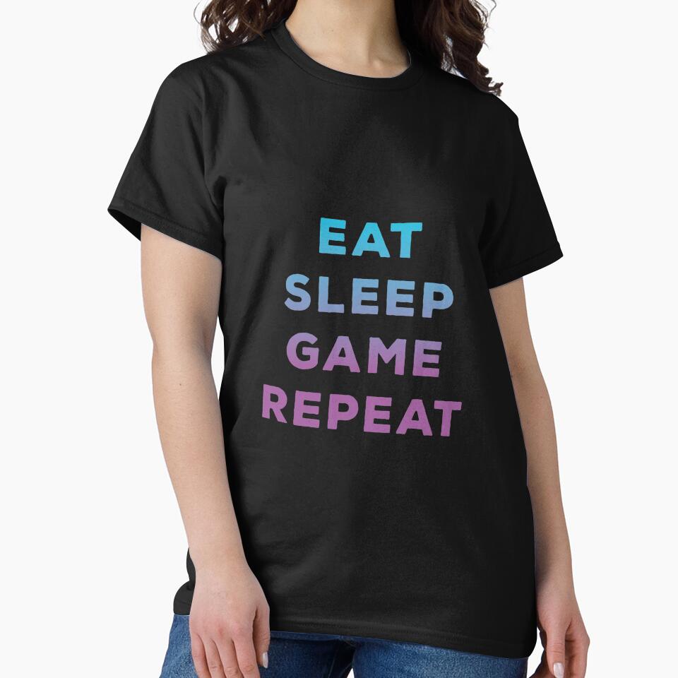 Eat Sleep Game Repeat T-Shirts, Hoodie, Sweatshirt