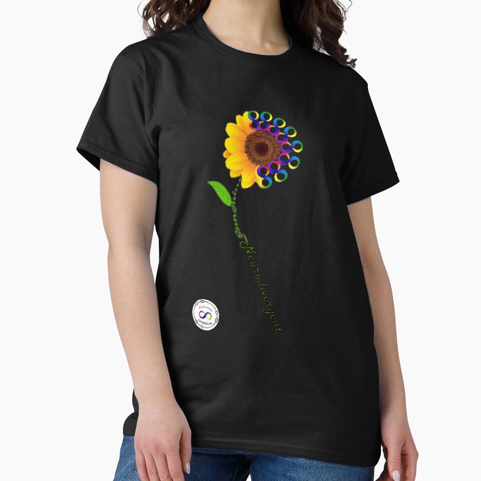 Neurodivergent Sunflower by fierceautie T-Shirts, Hoodie, Sweatshirt | BlankRebels.com (Image 2)