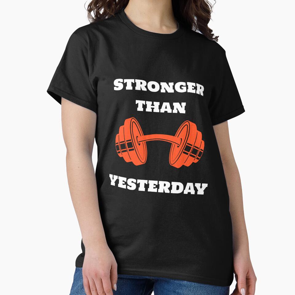 Stronger Than Yesterday Design by PucksPlace T-Shirts, Hoodie, Sweatshirt | BlankRebels.com (Image 2)