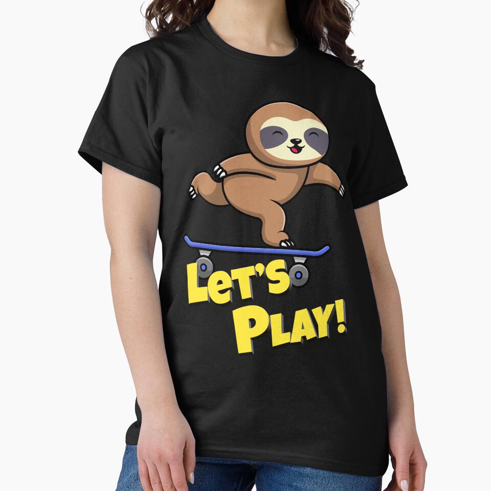 funny skateboard sloth by PRINYOS T-Shirts, Hoodie, Sweatshirt | BlankRebels.com (Image 2)