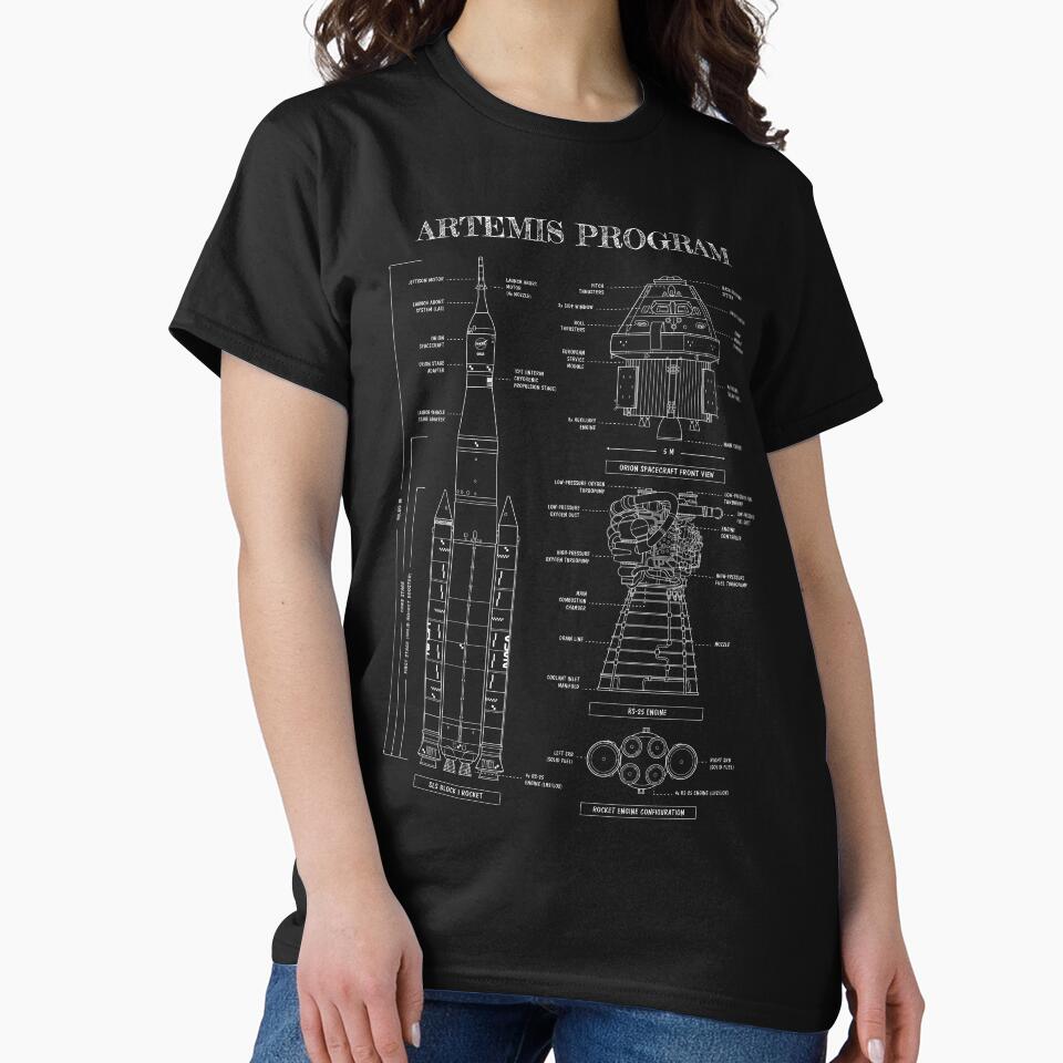 Space Launch System (SLS) (White Stencil - No Background Vertical) by BGALAXY