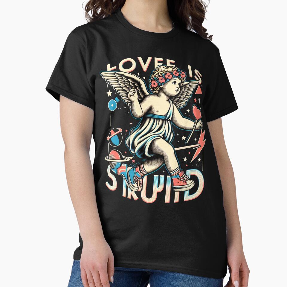 Love Is Stupid - Cute Sarcasm by Fictio ⭐⭐⭐⭐⭐ T-Shirts, Hoodie, Sweatshirt | BlankRebels.com (Image 2)