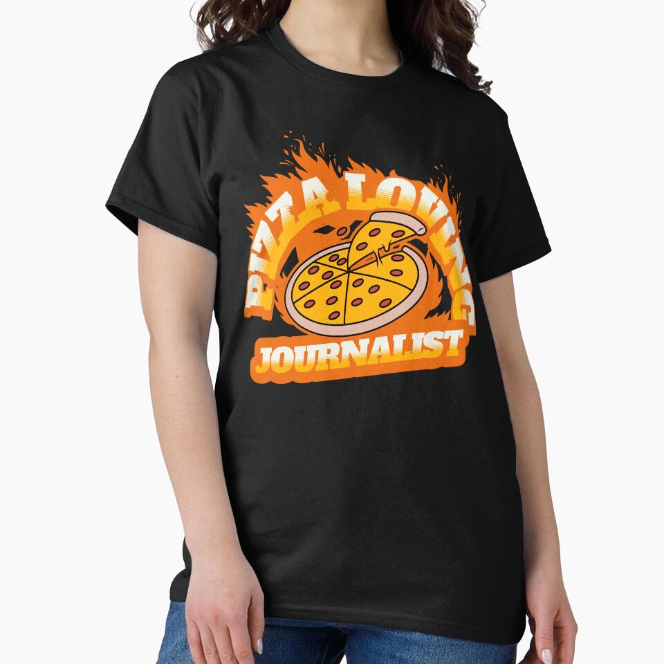Pizza Loving Journalist by NuttySqueaky T-Shirts, Hoodie, Sweatshirt | BlankRebels.com (Image 2)