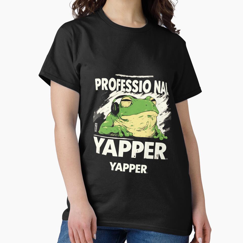 Professional Yapper Frog – Funny Lazy Frog Meme Aesthetic by Void & Valor T-Shirts, Hoodie, Sweatshirt (Image 2)