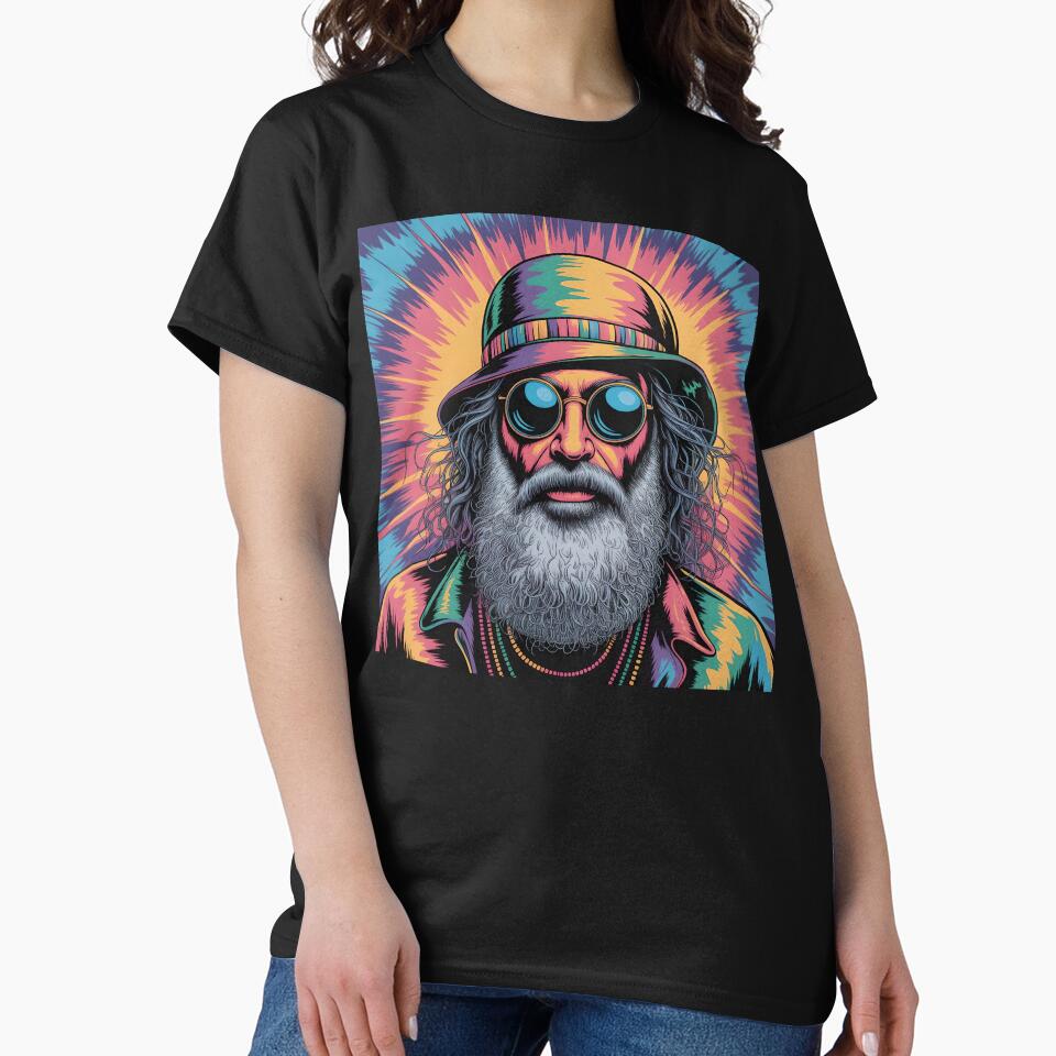 Elderly White Hippie by PixelCraftStudio T-Shirts, Hoodie, Sweatshirt | BlankRebels.com (Image 2)