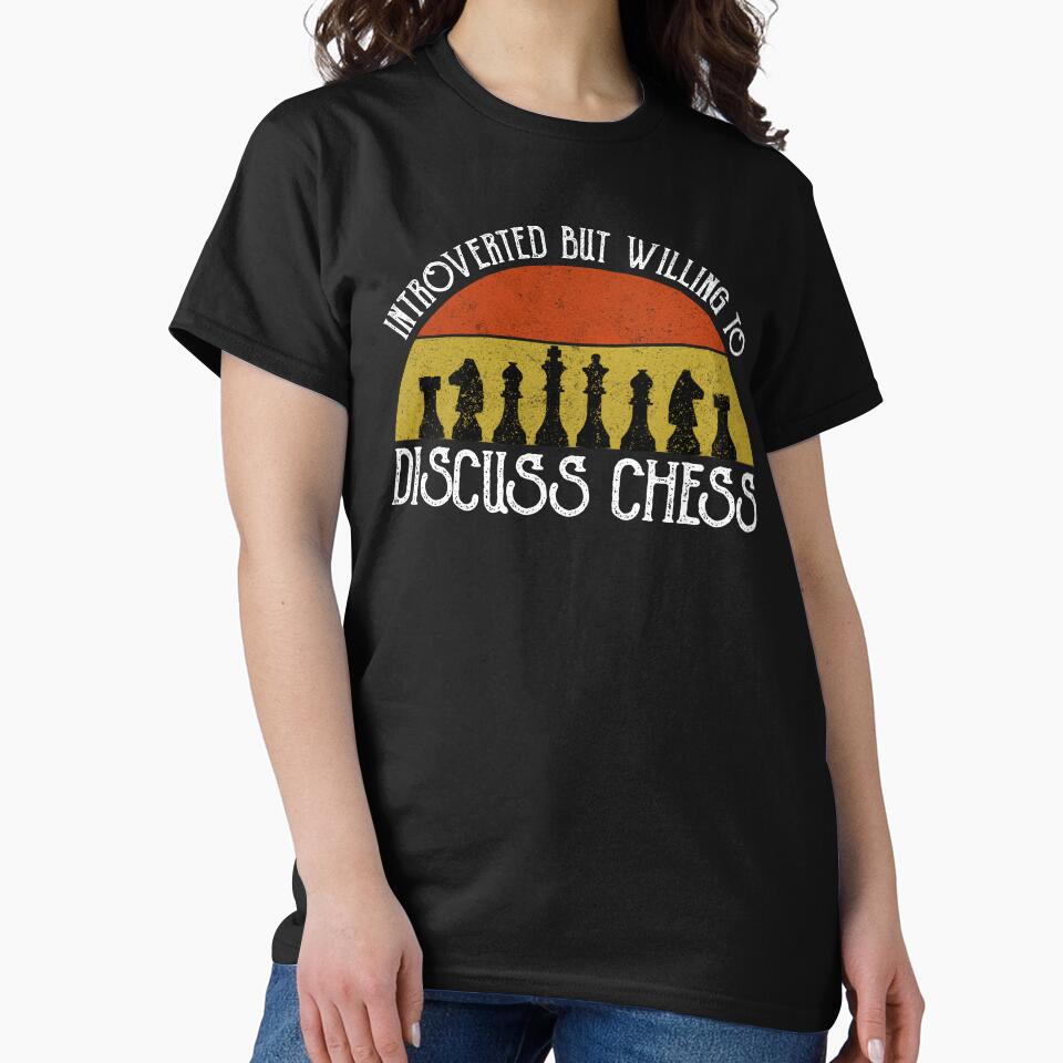 Introverted But Willing To Discuss Chess by Cat Lady Designs T-Shirts, Hoodie, Sweatshirt | BlankRebels.com (Image 2)