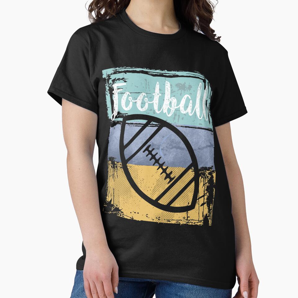 Football Vintage Retro Ball by cidolopez T-Shirts, Hoodie, Sweatshirt | BlankRebels.com (Image 2)