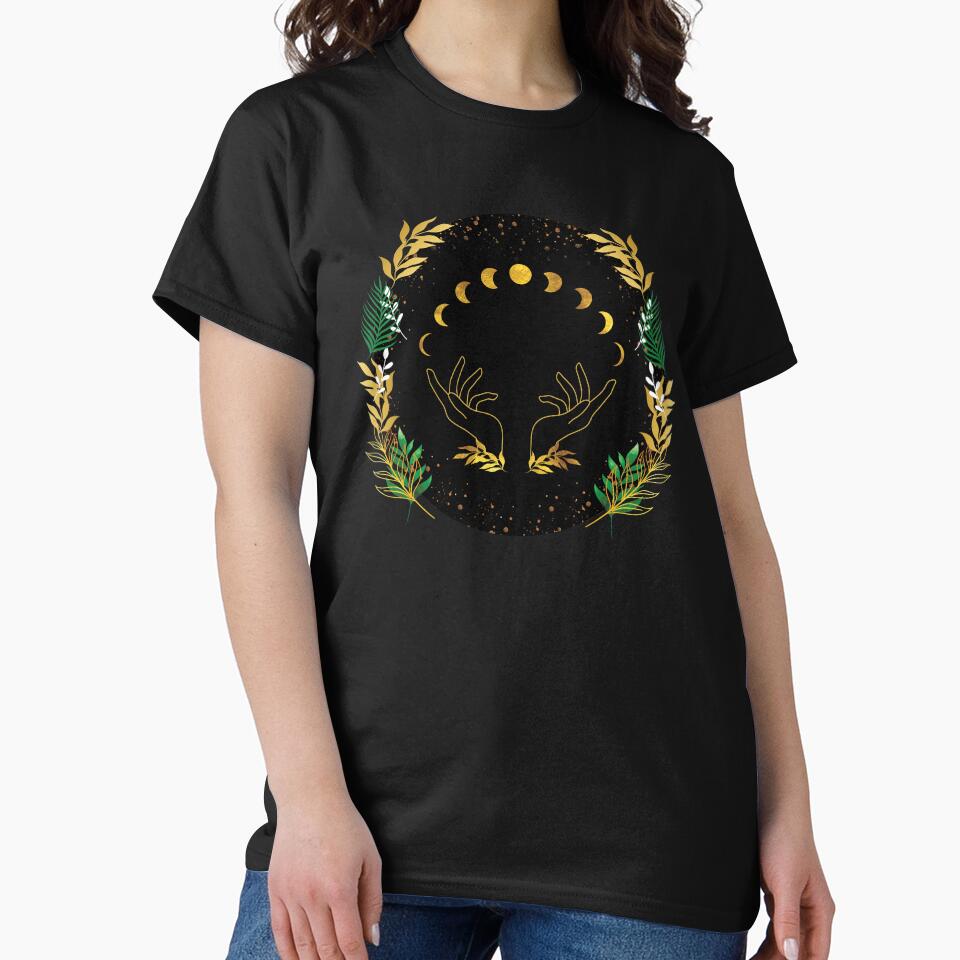 Gold Moon Phase Floral by MA DESIGNS T-Shirts, Hoodie, Sweatshirt | BlankRebels.com (Image 2)