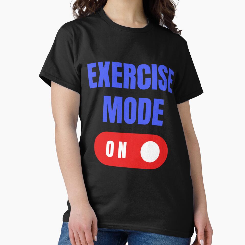 Exercise Mode On, Gym Gift, Funny Workout by HermoTees T-Shirts, Hoodie, Sweatshirt | BlankRebels.com (Image 2)