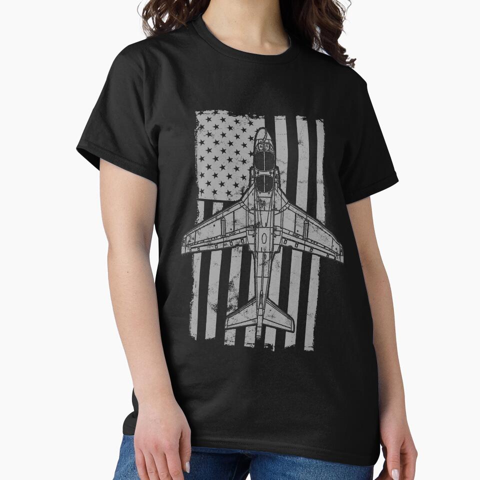 EA-6B Prowler Military Airplane Vintage Flag by RealPilotDesign T-Shirts, Hoodie, Sweatshirt | BlankRebels.com (Image 2)