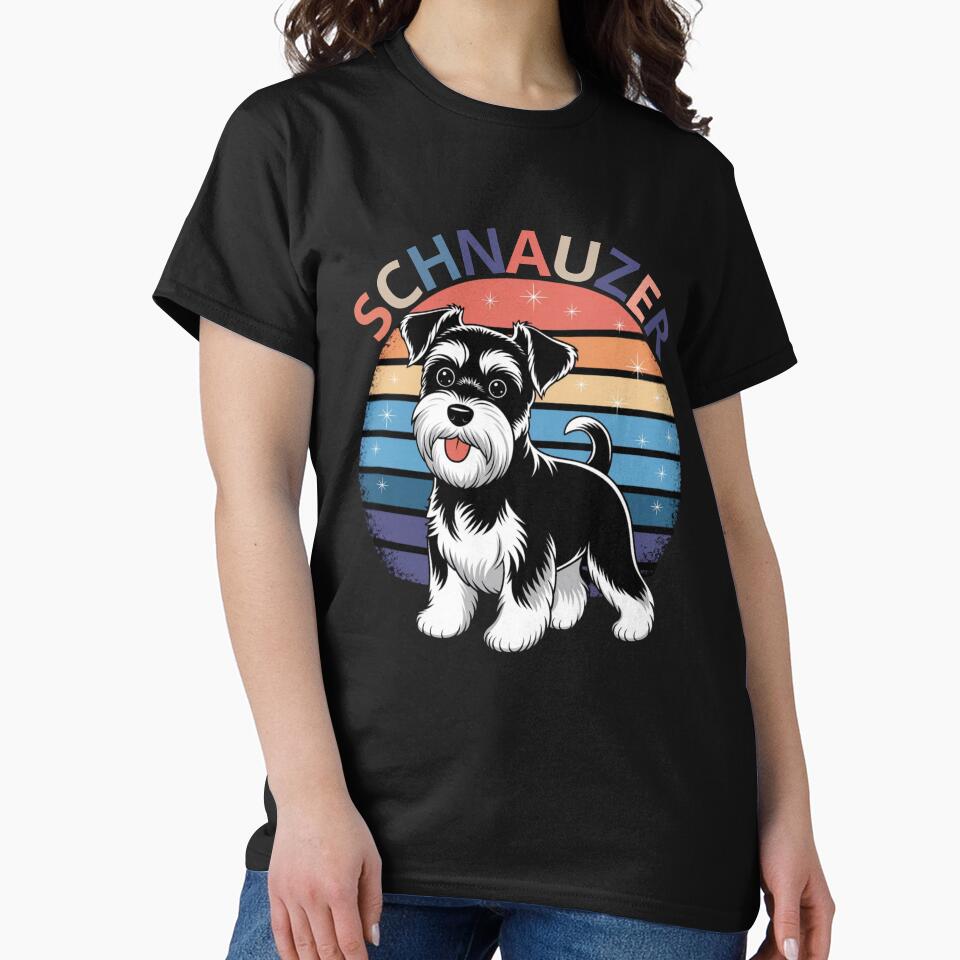 Schnauzer Dog Retro Vintage Style #2 by SoftStyleStudio ⭐⭐⭐ T-Shirts, Hoodie, Sweatshirt | BlankRebels.com (Image 2)
