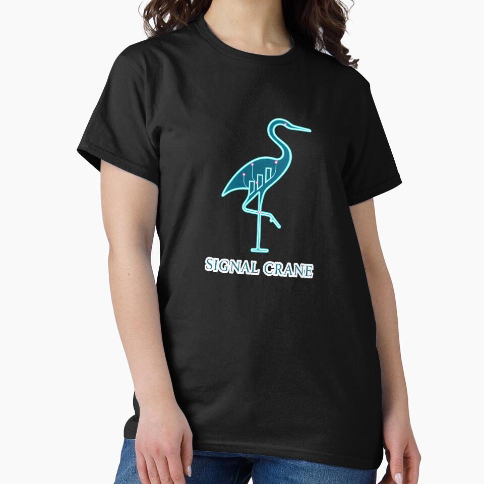 Signal Crane – Neon Trading Aesthetic by MarCinu Art T-Shirts, Hoodie, Sweatshirt | BlankRebels.com (Image 2)