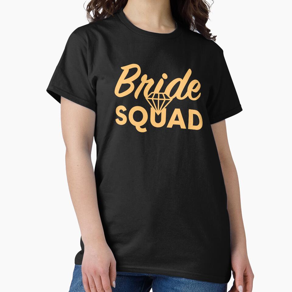 Bachelorette Party Shirts - Bridesmaids Bride Squad Shirt by MichaelCatelli Hoodie, Sweatshirt | BlankRebels.com (Image 2)