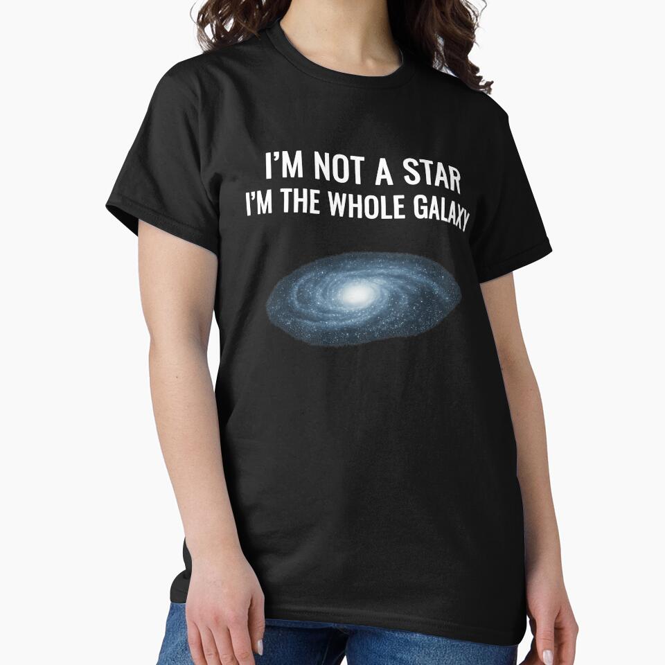 I’m Not a Star I’m the Whole Galaxy Cosmic Typography by Jack’s Shirts Craft Hoodie, Sweatshirt | BlankRebels.com (Image 2)