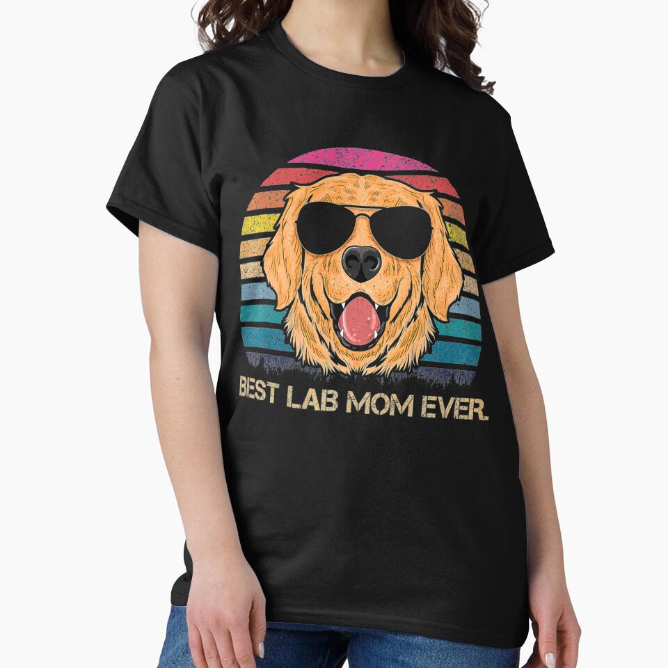 Best Lab Mom Ever Retro Vintage Labrador Retriever Mom by NiceStore095 T-Shirts, Hoodie, Sweatshirt (Image 2)
