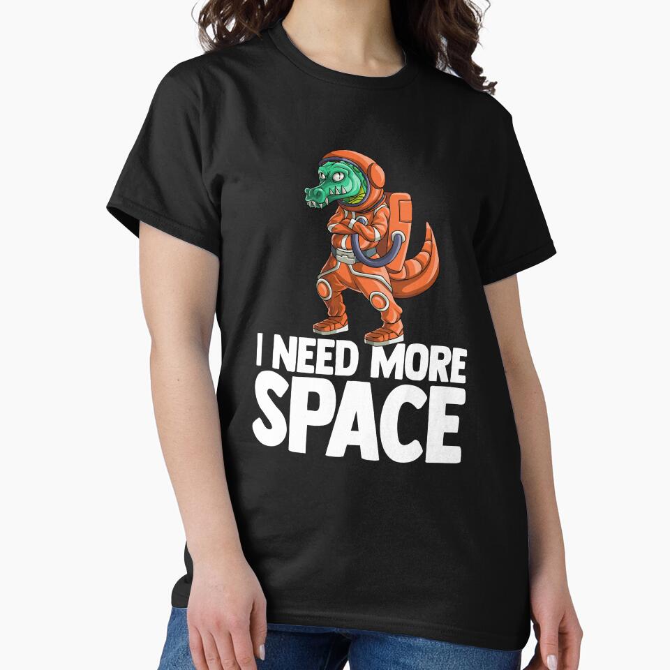 I Need More Space Astronaut Crocodile Outserspace Science Geek by Bendthetrend T-Shirts, Hoodie, Sweatshirt (Image 2)