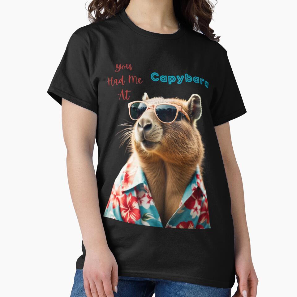 You Had Me At Capybara by Expressive Imprints T-Shirts, Hoodie, Sweatshirt | BlankRebels.com (Image 2)