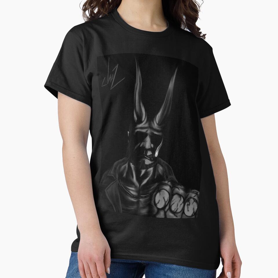 Monochrome Boy Hell Fist (Hellboy) Background T-Shirts, Hoodie, Sweatshirt