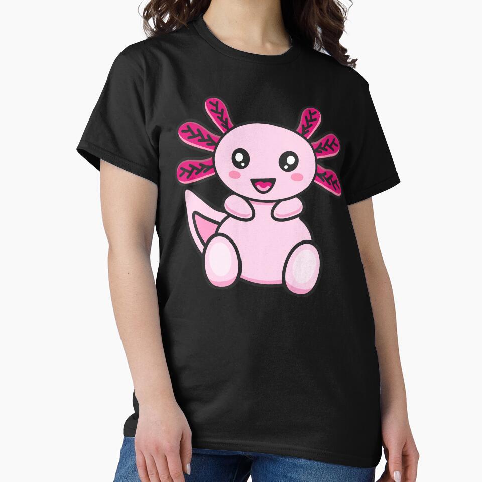 Cute Kawaii Baby Axolotl by eternallygifted T-Shirts, Hoodie, Sweatshirt | BlankRebels.com (Image 2)