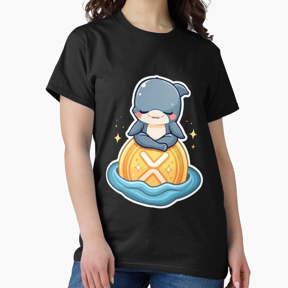 Zen Dolphin XRP – Chill & HODL Crypto Meditation Design by LintonGriffin T-Shirts, Hoodie, Sweatshirt (Image 2)