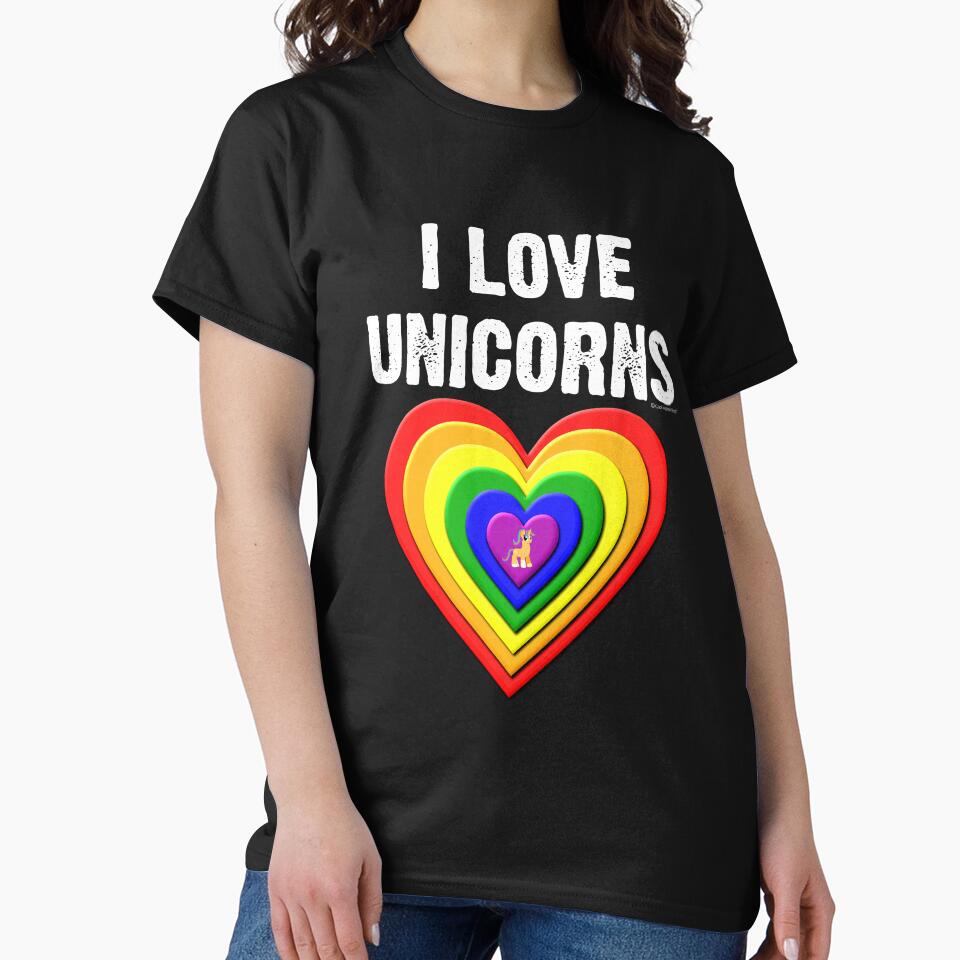 I Love Unicorns by CoolApparelShop T-Shirts, Hoodie, Sweatshirt | BlankRebels.com (Image 2)
