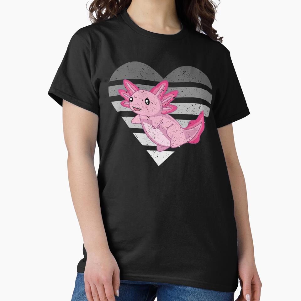 Cute Axolotl Heart for Axolotl Lovers by eternallygifted T-Shirts, Hoodie, Sweatshirt | BlankRebels.com (Image 2)