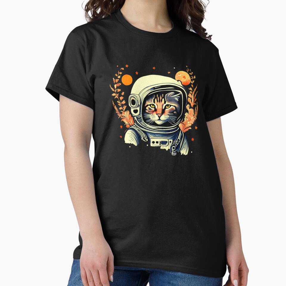 Space Astronaut Cat by Beatka1 T-Shirts, Hoodie, Sweatshirt | BlankRebels.com (Image 2)