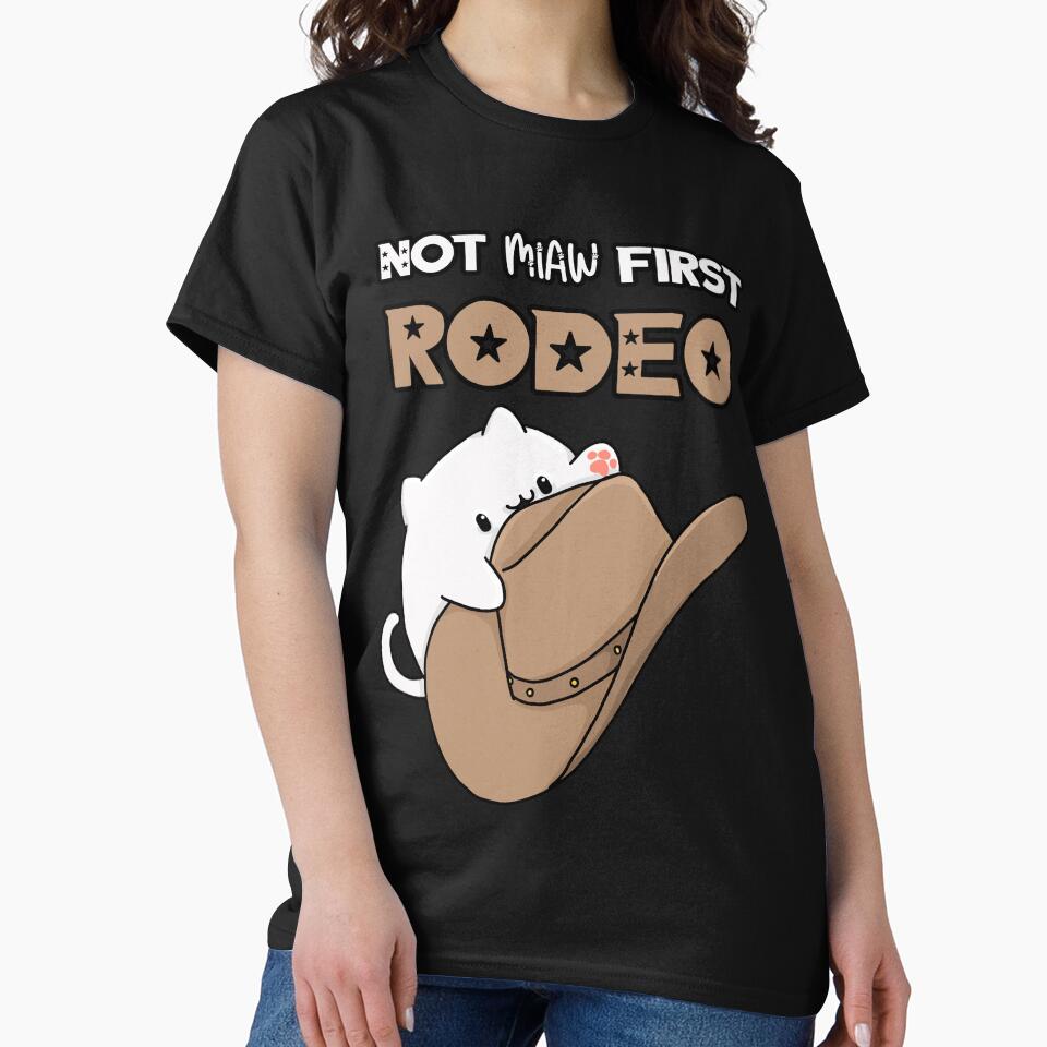 I Love Cat and Cowboy Hat - Cute - Funny - Not my first rodeo by Annisa Yuwanda T-Shirts, Hoodie, Sweatshirt (Image 2)