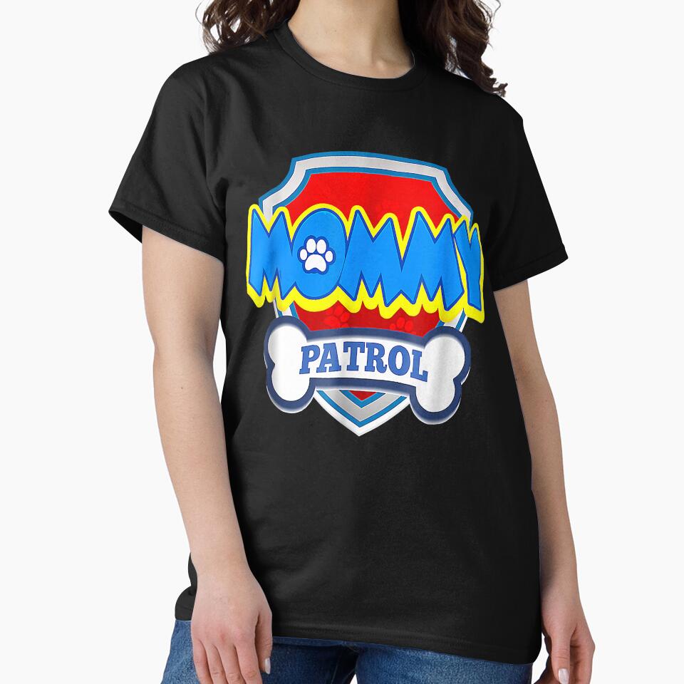 Active Enthusiasm In The Relief Humor Mommy Patrol Shirt-Dog Mom Dad Funny Gift Birthday Party Vinta by... (Image 2)